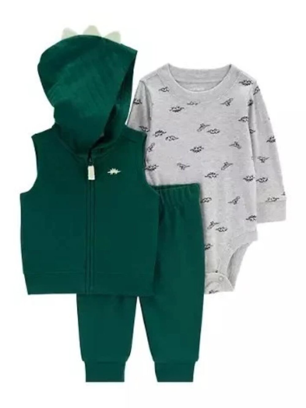 NWT Carter Baby 3 piece set 24 months, hooded jacket/bodysuit/pants 100%cotton